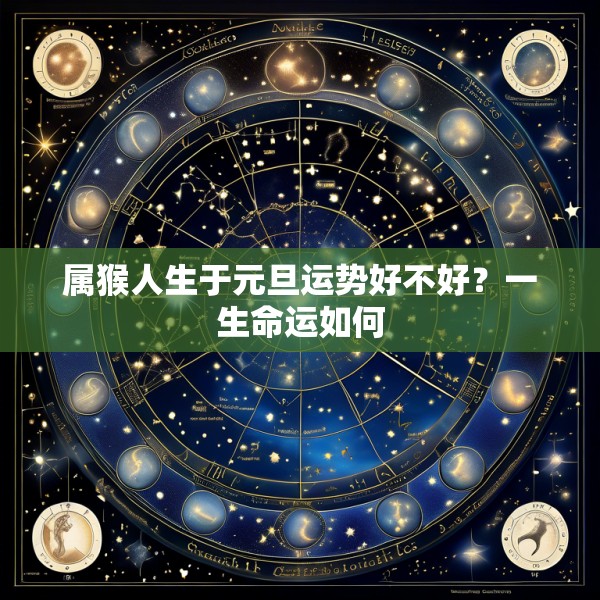 属猴人生于元旦运势好不好?一生命运如何