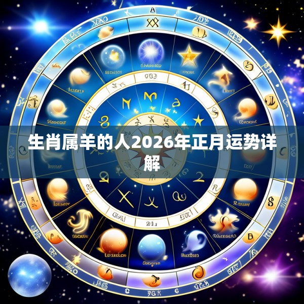 生肖属羊的人2026年正月运势详解