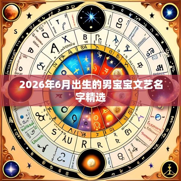2026年6月出生的男宝宝文艺名字精选