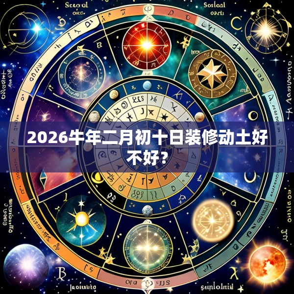 2026牛年二月初十日装修动土好不好？