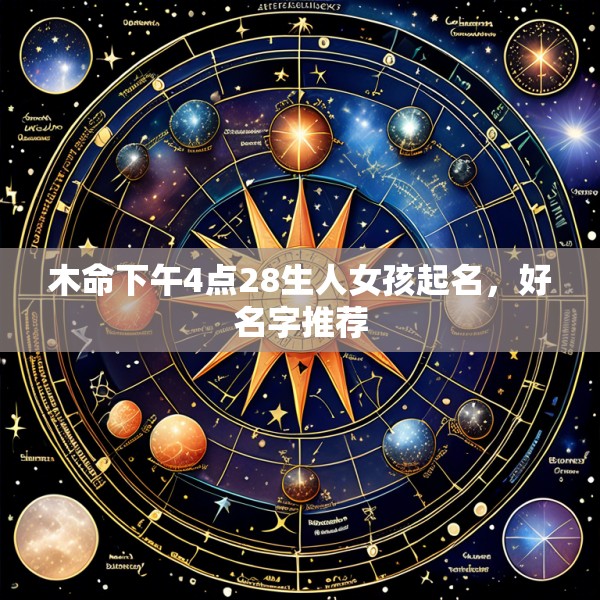 木命下午4点28生人女孩起名,好名字推荐