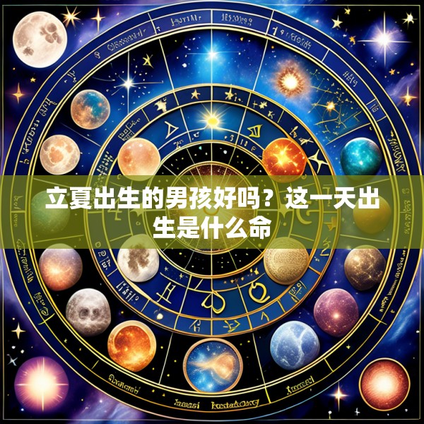 立夏出生的男孩好吗?这一天出生是什么命
