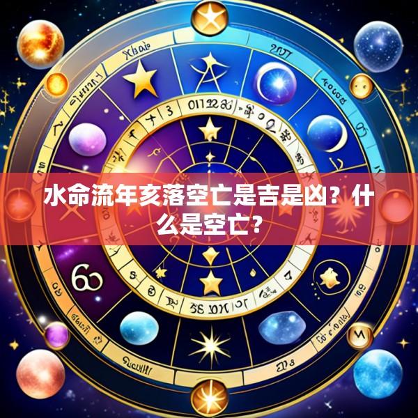 水命流年亥落空亡是吉是凶？什么是空亡？