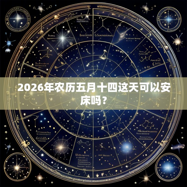 2026年农历五月十四这天可以安床吗？
