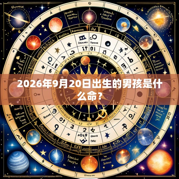 2026年9月20日出生的男孩是什么命?