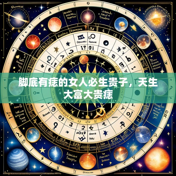 脚底有痣的女人必生贵子,天生大富大贵痣