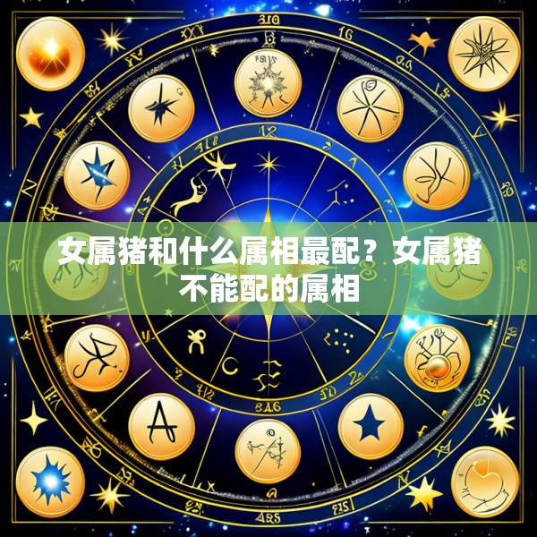 女属猪和什么属相最配？女属猪不能配的属相