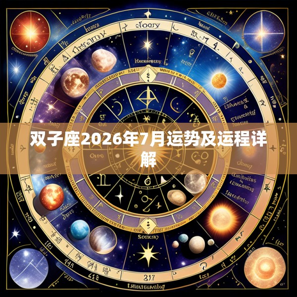 双子座2026年7月运势及运程详解