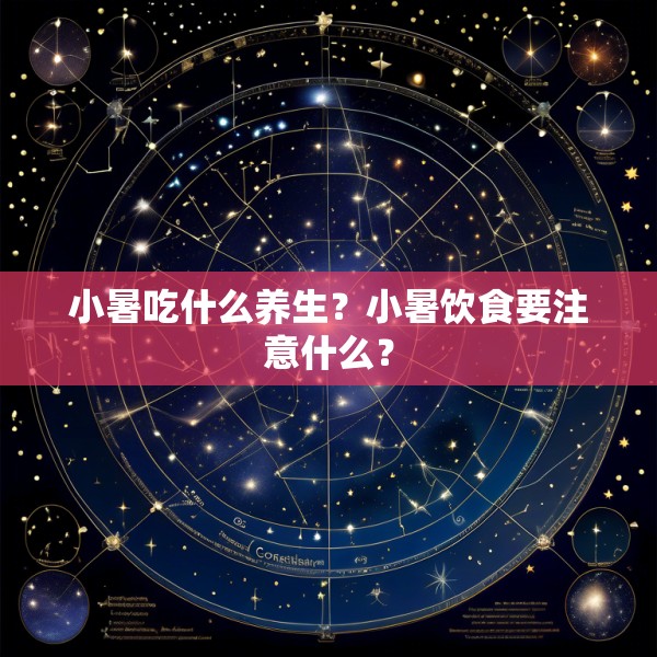 小暑吃什么养生？小暑饮食要注意什么？