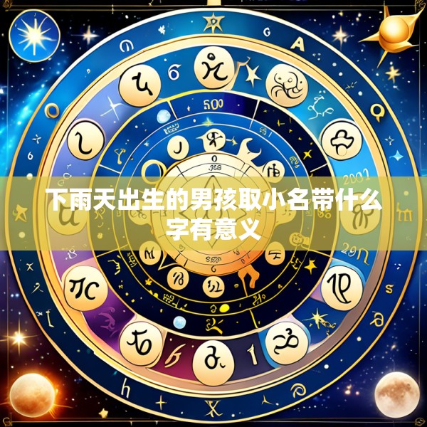 下雨天出生的男孩取小名带什么字有意义