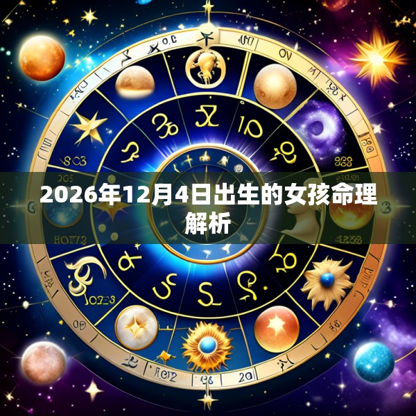 2026年12月4日出生的女孩命理解析