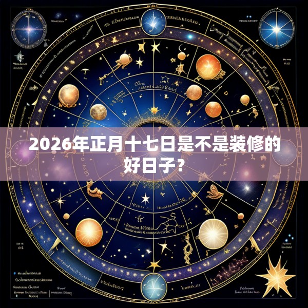 2026年正月十七日是不是装修的好日子？
