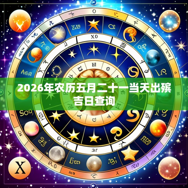 2026年农历五月二十一当天出殡吉日查询