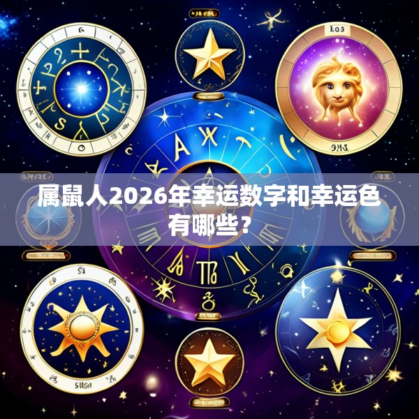 属鼠人2026年幸运数字和幸运色有哪些?