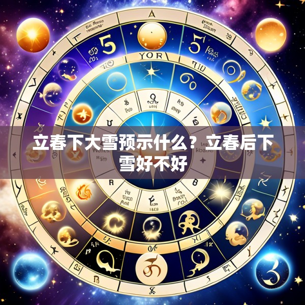 立春下大雪预示什么？立春后下雪好不好