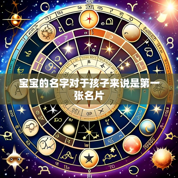 宝宝的名字对于孩子来说是第一张名片