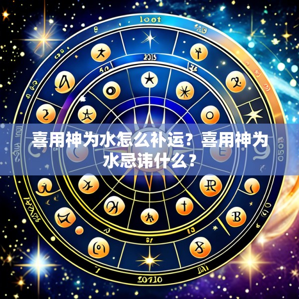 喜用神为水怎么补运？喜用神为水忌讳什么？