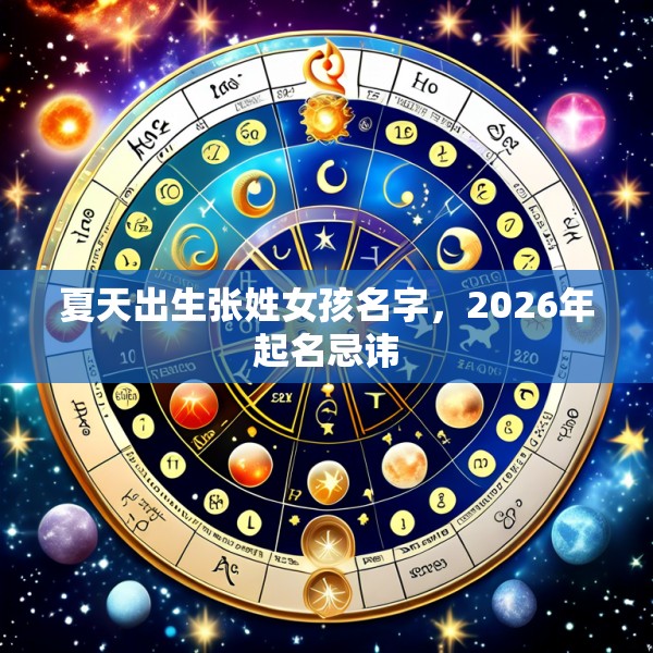 夏天出生张姓女孩名字，2026年起名忌讳