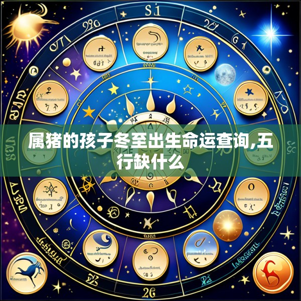 属猪的孩子冬至出生命运查询,五行缺什么