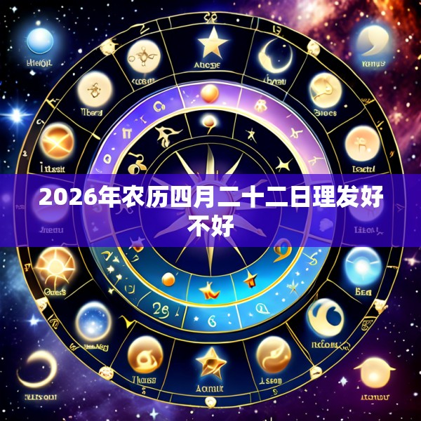 2026年农历四月二十二日理发好不好