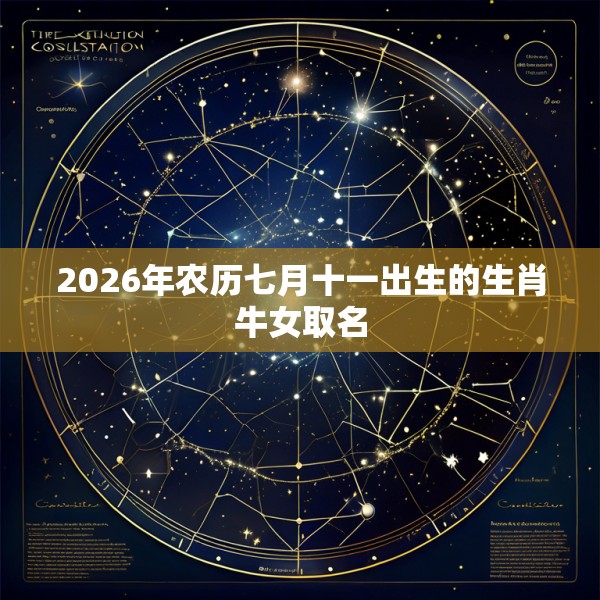 2026年农历七月十一出生的生肖牛女取名