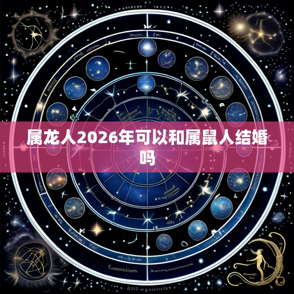 属龙人2026年可以和属鼠人结婚吗