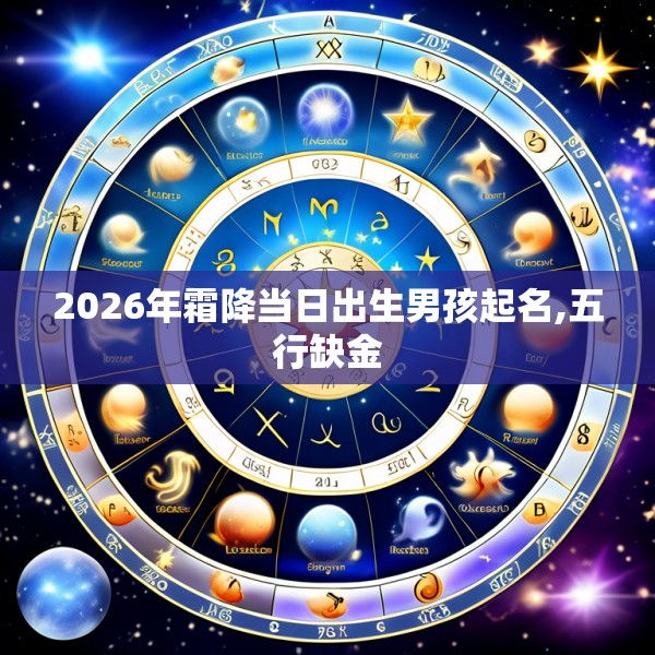 2026年霜降当日出生男孩起名,五行缺金