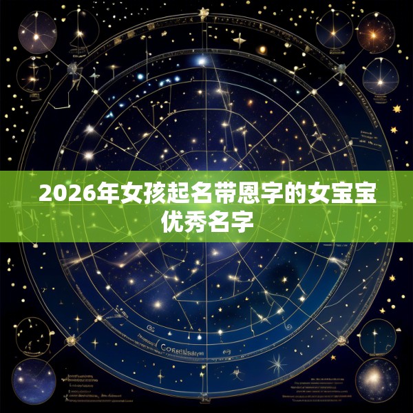 2026年女孩起名带恩字的女宝宝优秀名字