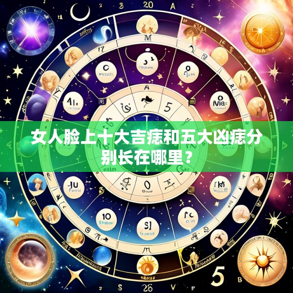 女人脸上十大吉痣和五大凶痣分别长在哪里？