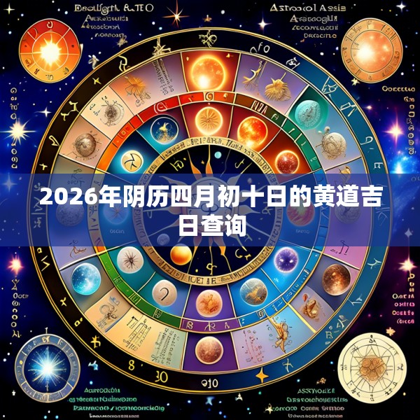 2026年阴历四月初十日的黄道吉日查询