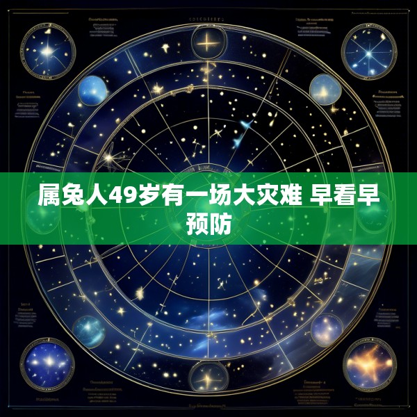 属兔人49岁有一场大灾难 早看早预防