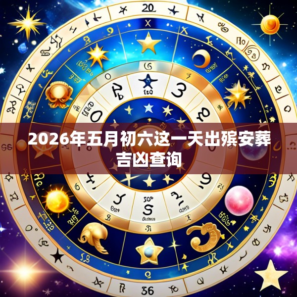 2026年五月初六这一天出殡安葬吉凶查询