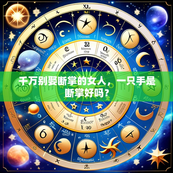 千万别娶断掌的女人，一只手是断掌好吗？