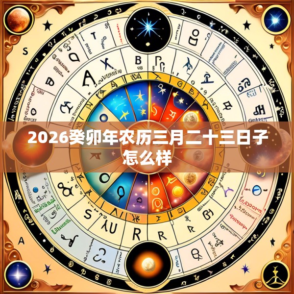 2026癸卯年农历三月二十三日子怎么样