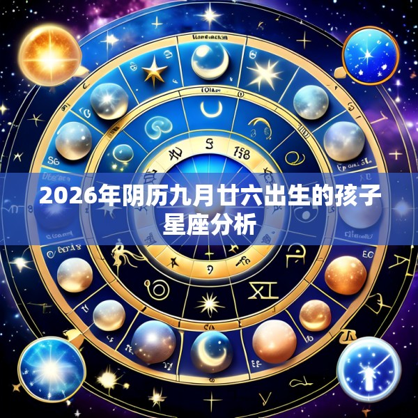 2026年阴历九月廿六出生的孩子星座分析