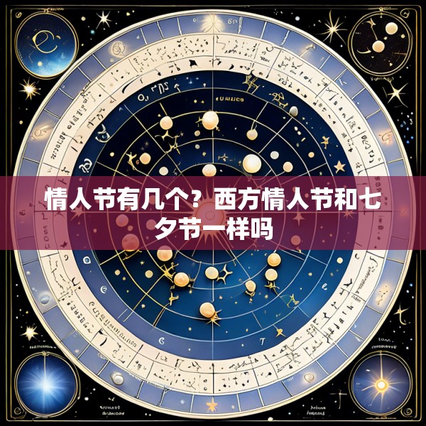 情人节有几个？西方情人节和七夕节一样吗