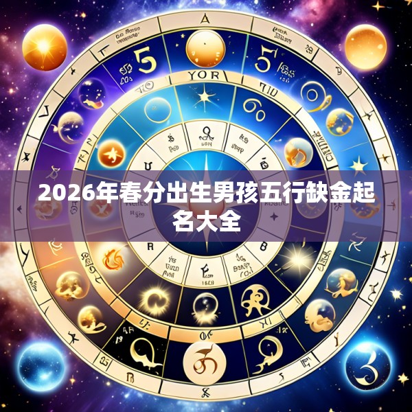 2026年春分出生男孩五行缺金起名大全