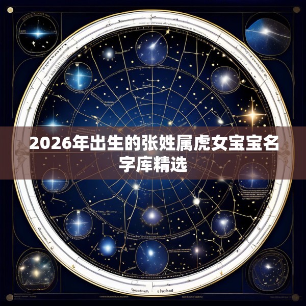 2026年出生的张姓属虎女宝宝名字库精选