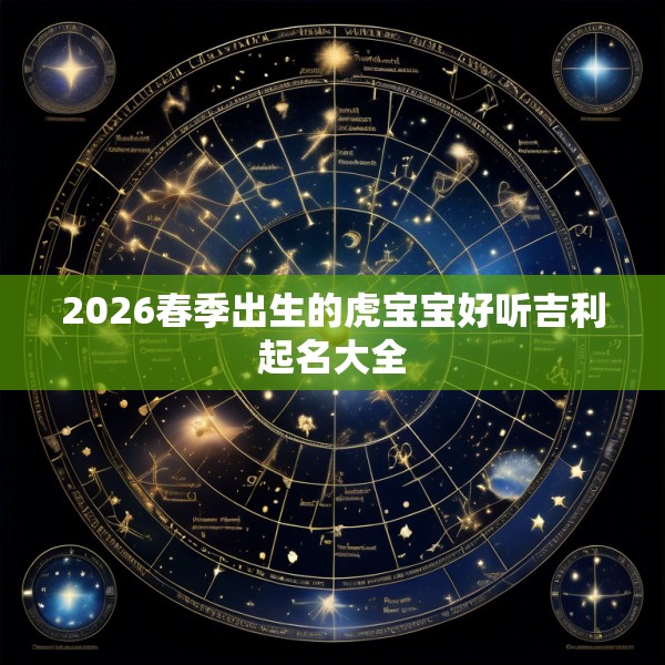 2026春季出生的虎宝宝好听吉利起名大全