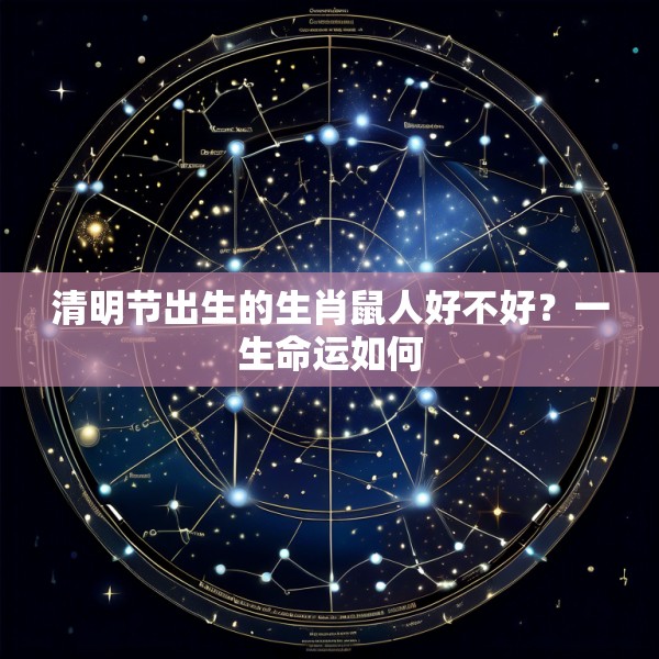 清明节出生的生肖鼠人好不好?一生命运如何