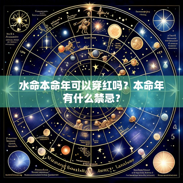 水命本命年可以穿红吗？本命年有什么禁忌？