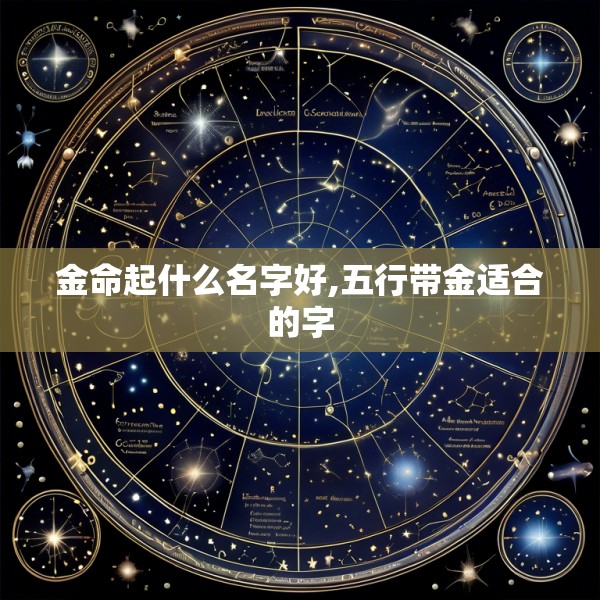 金命起什么名字好,五行带金适合的字