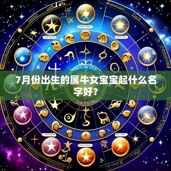 7月份出生的属牛女宝宝起什么名字好？