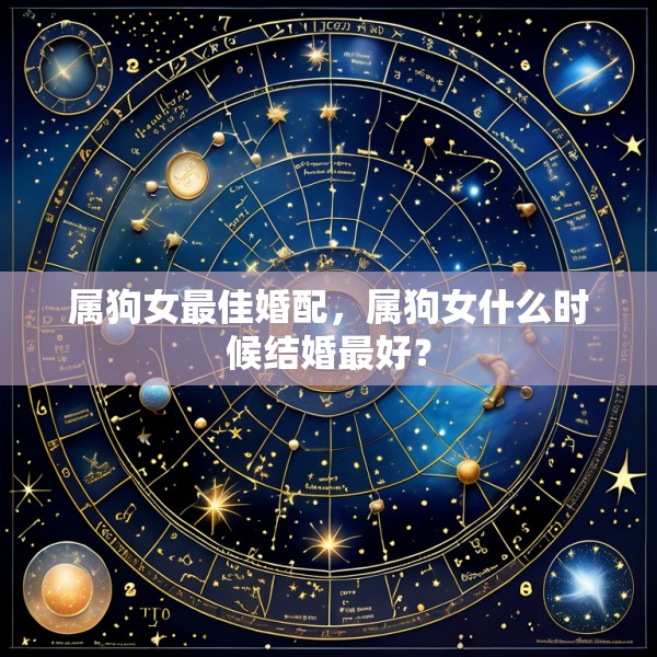 属狗女最佳婚配，属狗女什么时候结婚最好？