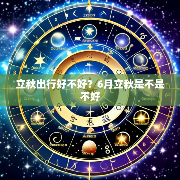 立秋出行好不好？6月立秋是不是不好