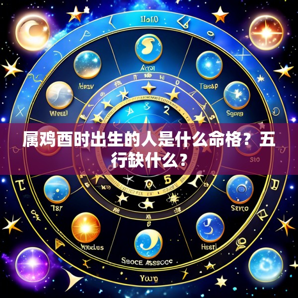 属鸡酉时出生的人是什么命格？五行缺什么？