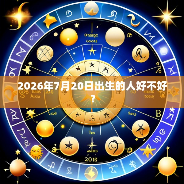 2026年7月20日出生的人好不好?