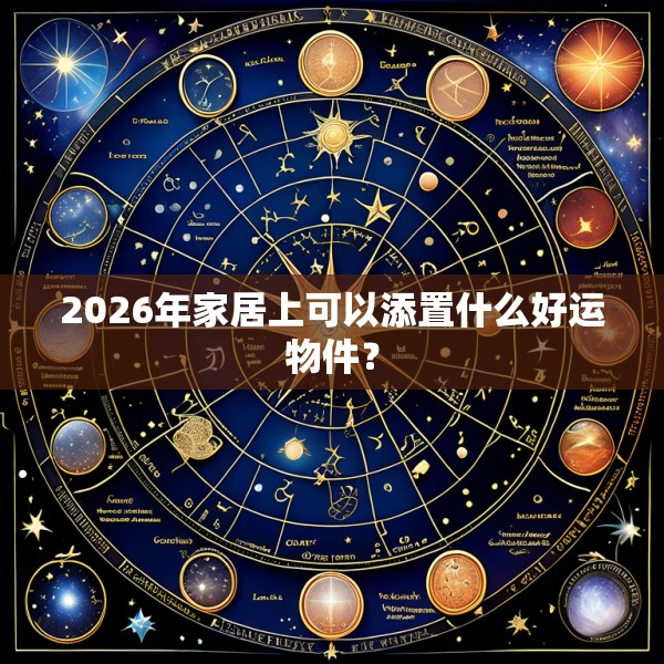 2026年家居上可以添置什么好运物件？