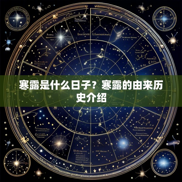 寒露是什么日子？寒露的由来历史介绍