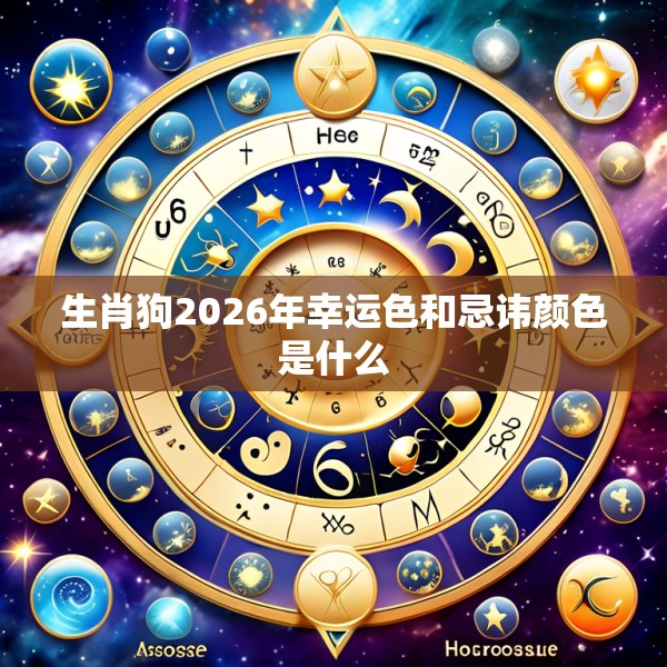 生肖狗2026年幸运色和忌讳颜色是什么